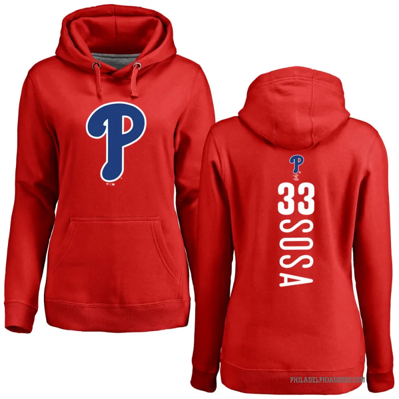 Men's Edmundo Sosa Philadelphia Phillies Backer T-Shirt - Red